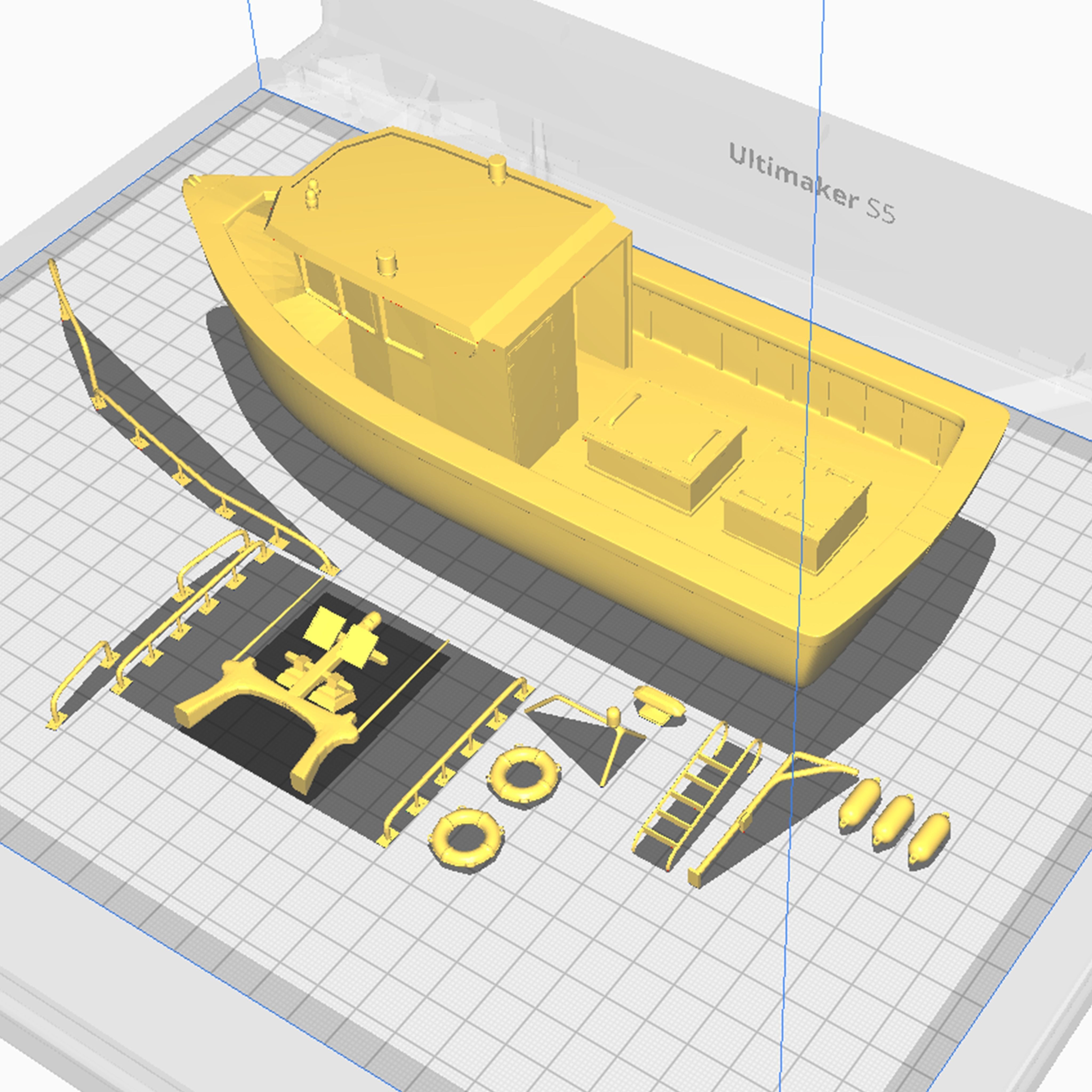 Fishing Boat 3D print model_6