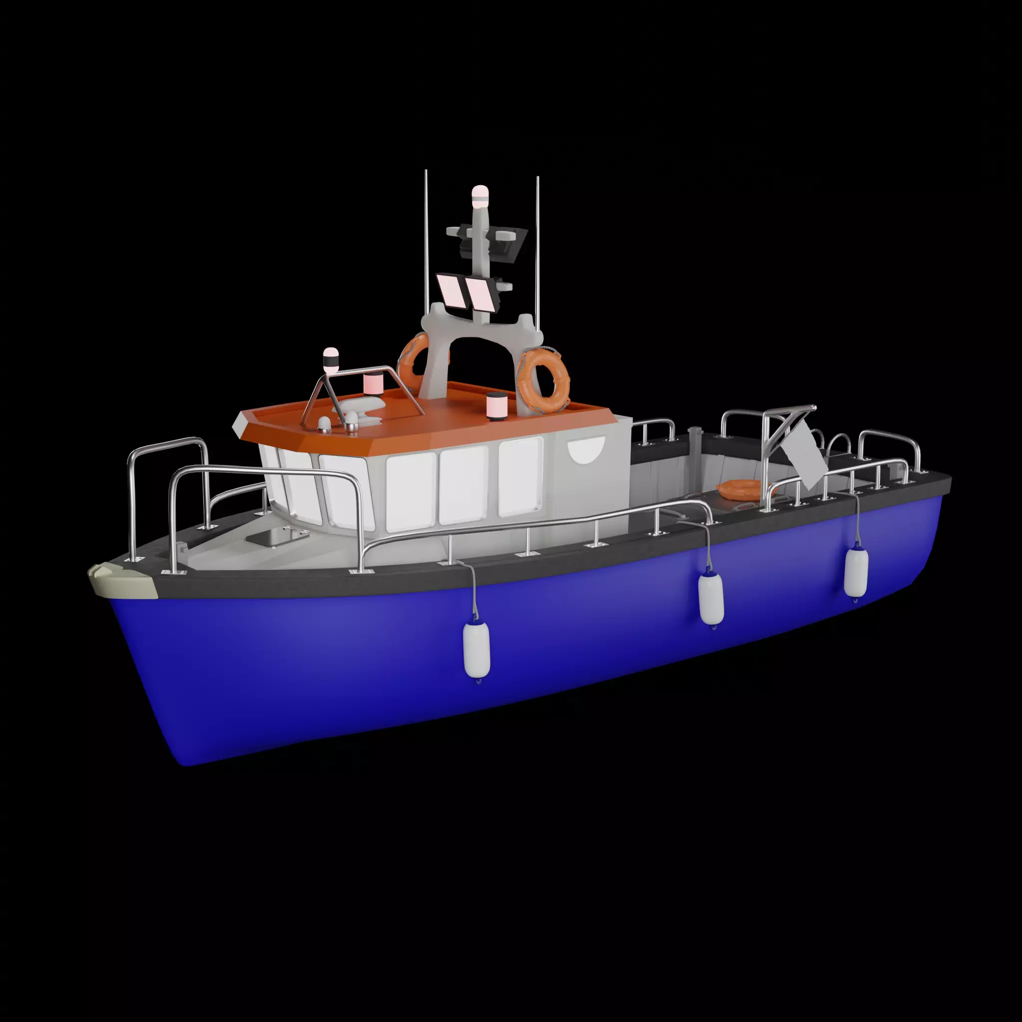 Fishing Boat 3D print model_0