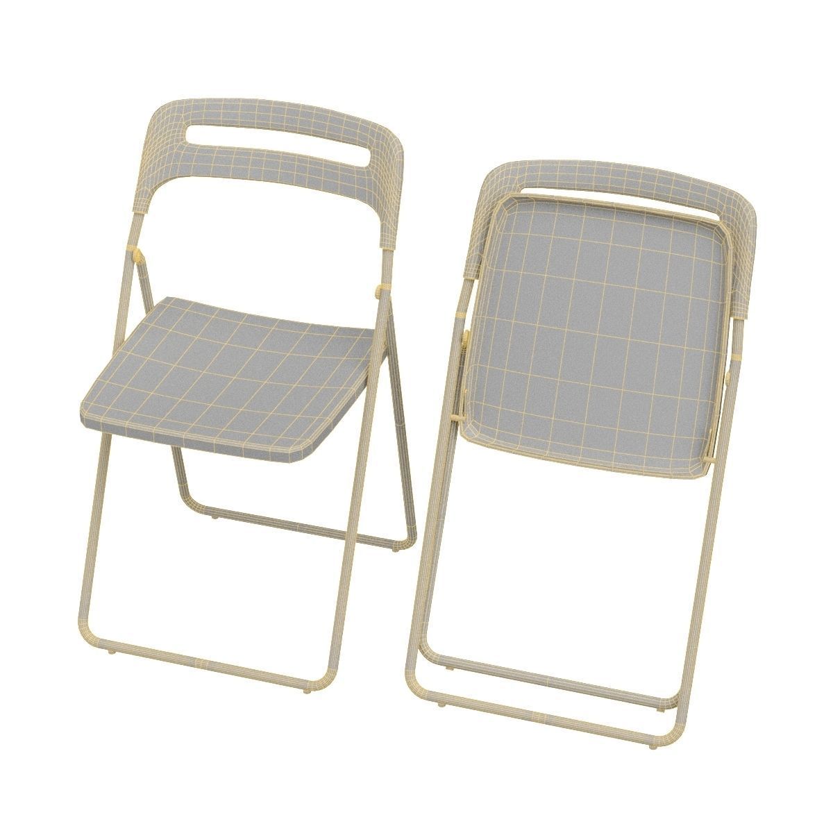 Ikea Nisse Folding Chair 3D model_2