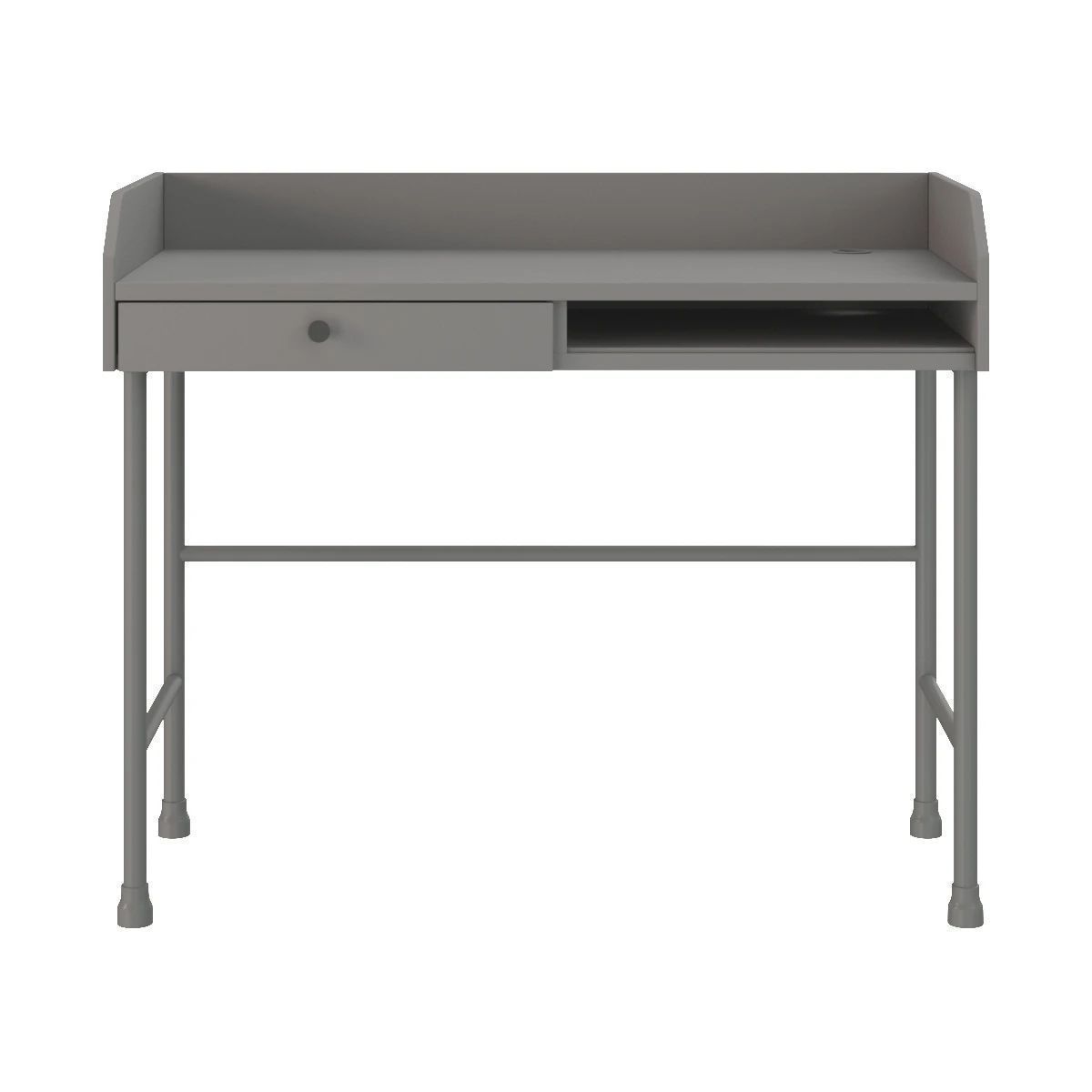Ikea Hauga Desk Gray 3D model_4