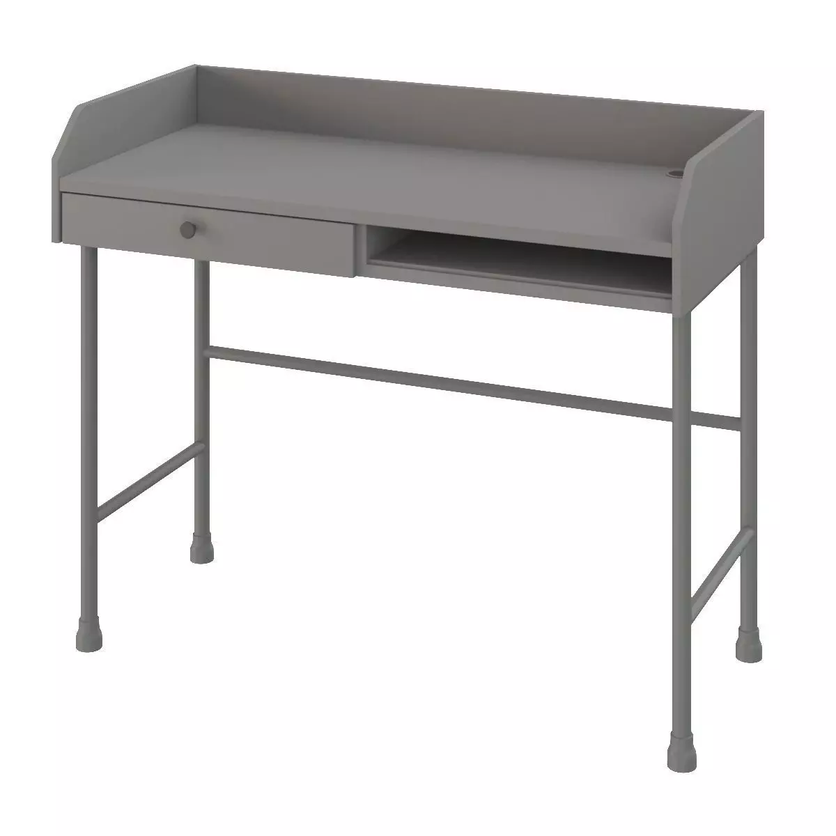 Ikea Hauga Desk Gray 3D model_0