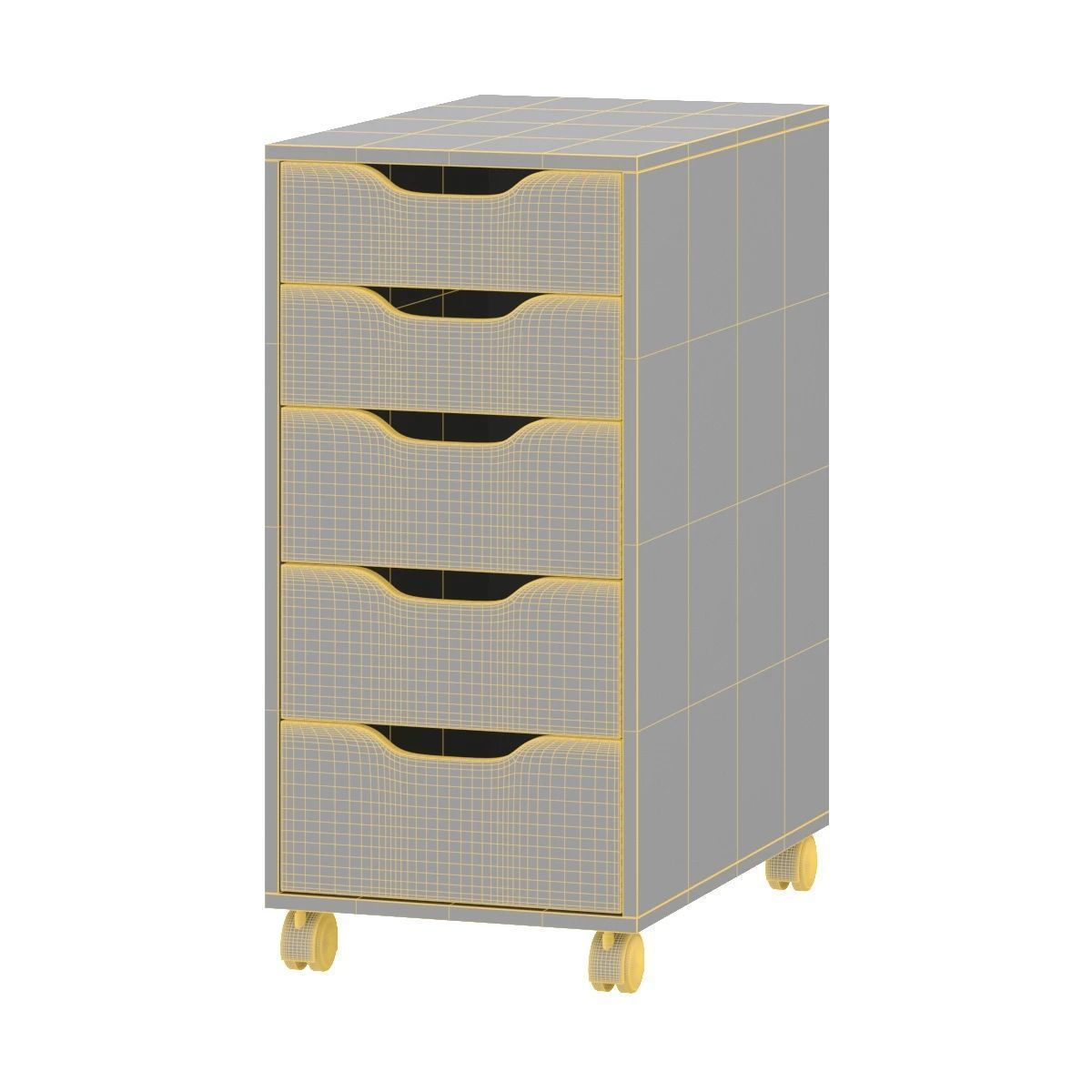 IKEA Alex Drawer Unit On Casters 3D model CGTrader