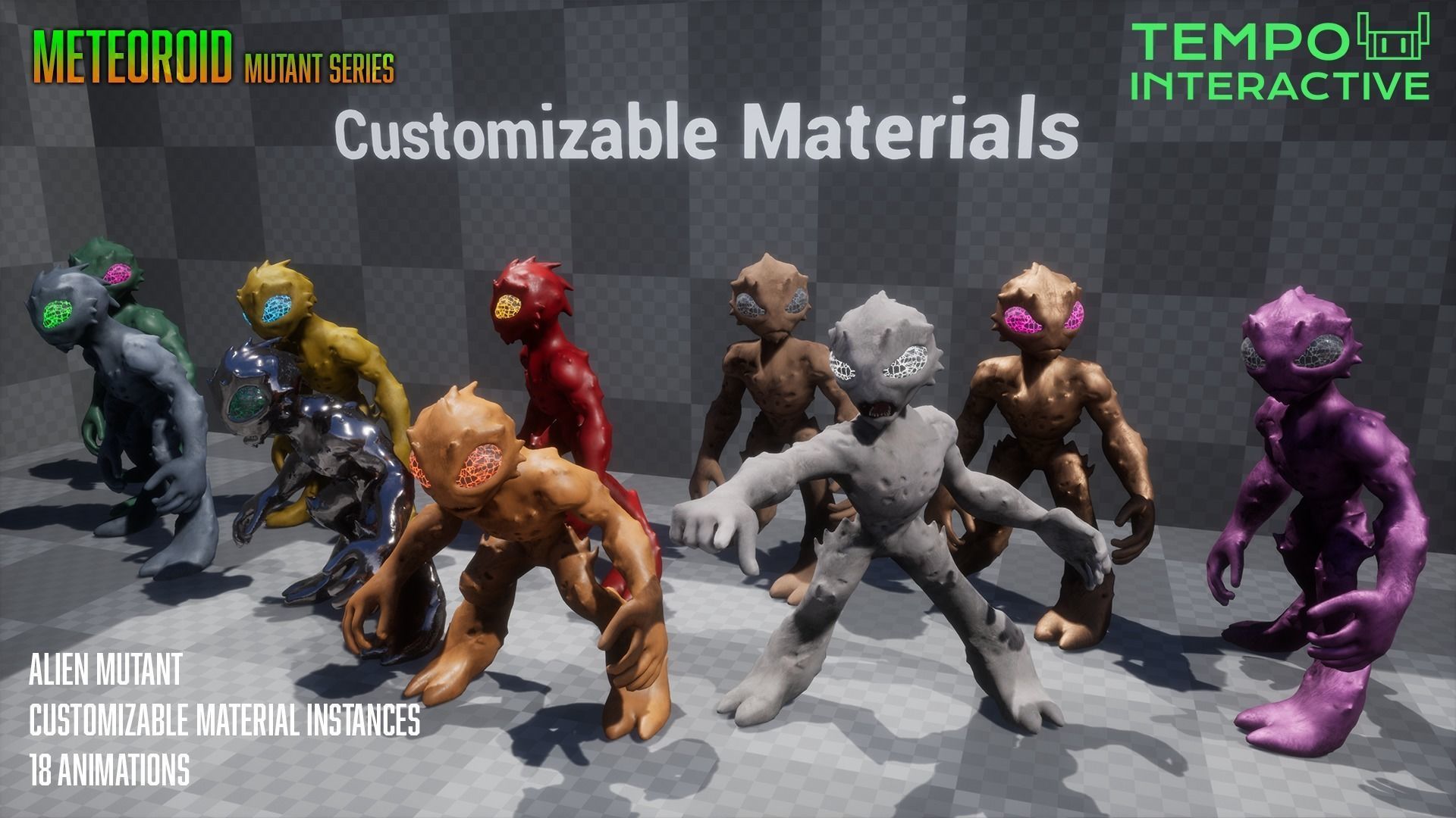 3D model Meteoroid - Mutant Series VR / AR / low-poly | CGTrader