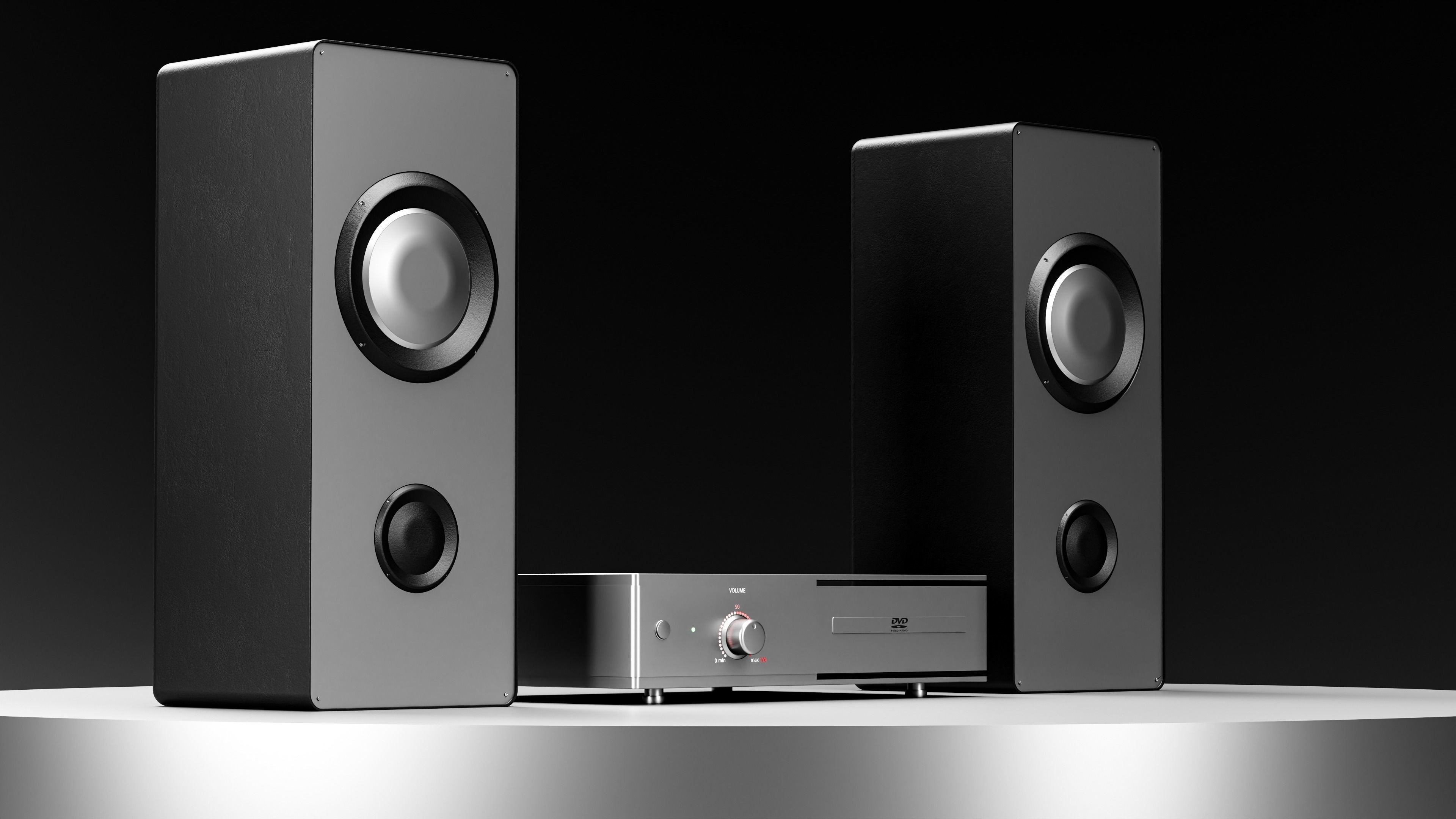 Audio device NF9 Metal Free 3D model_2