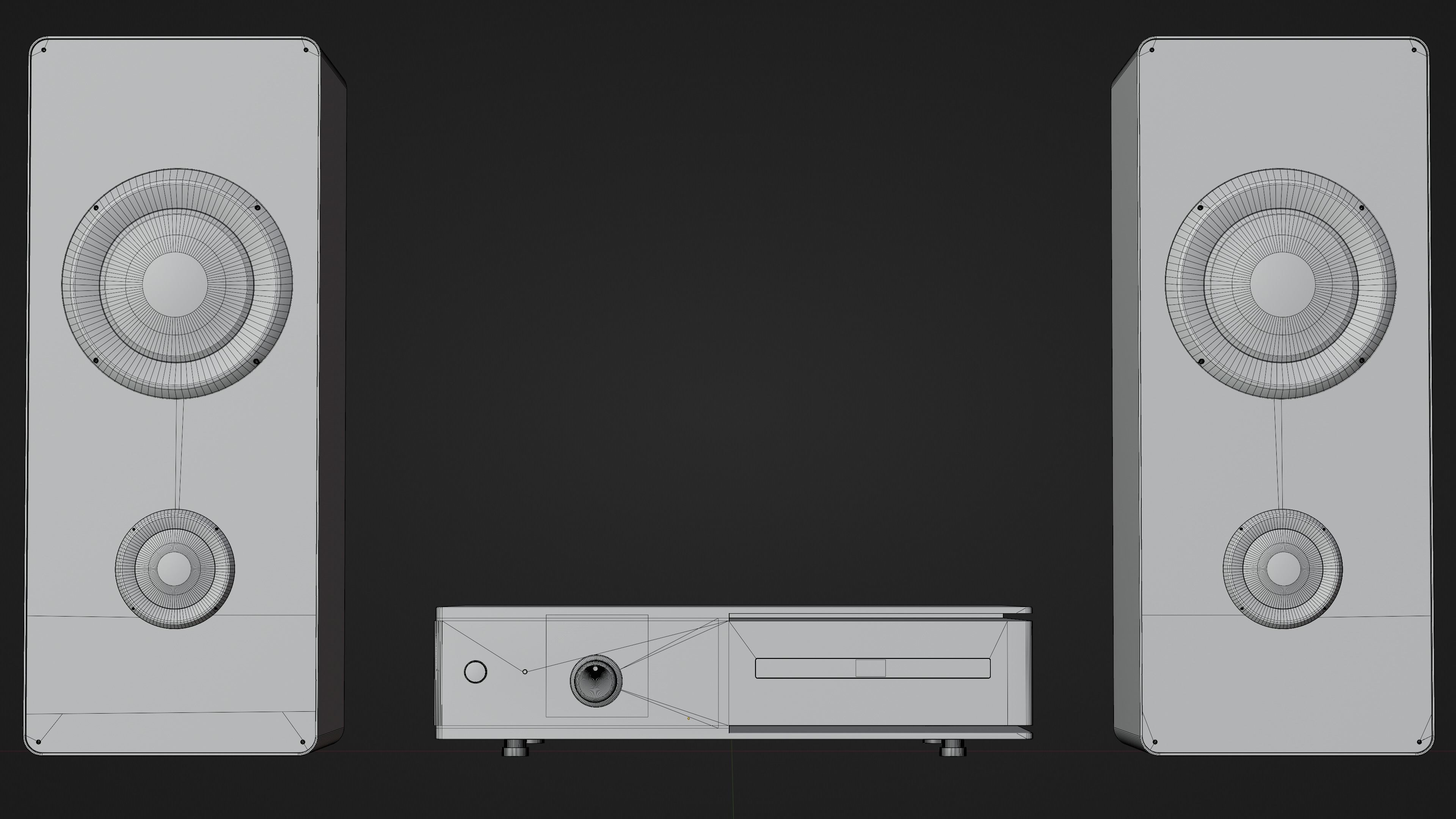 Audio device NF9 Metal Free 3D model_7