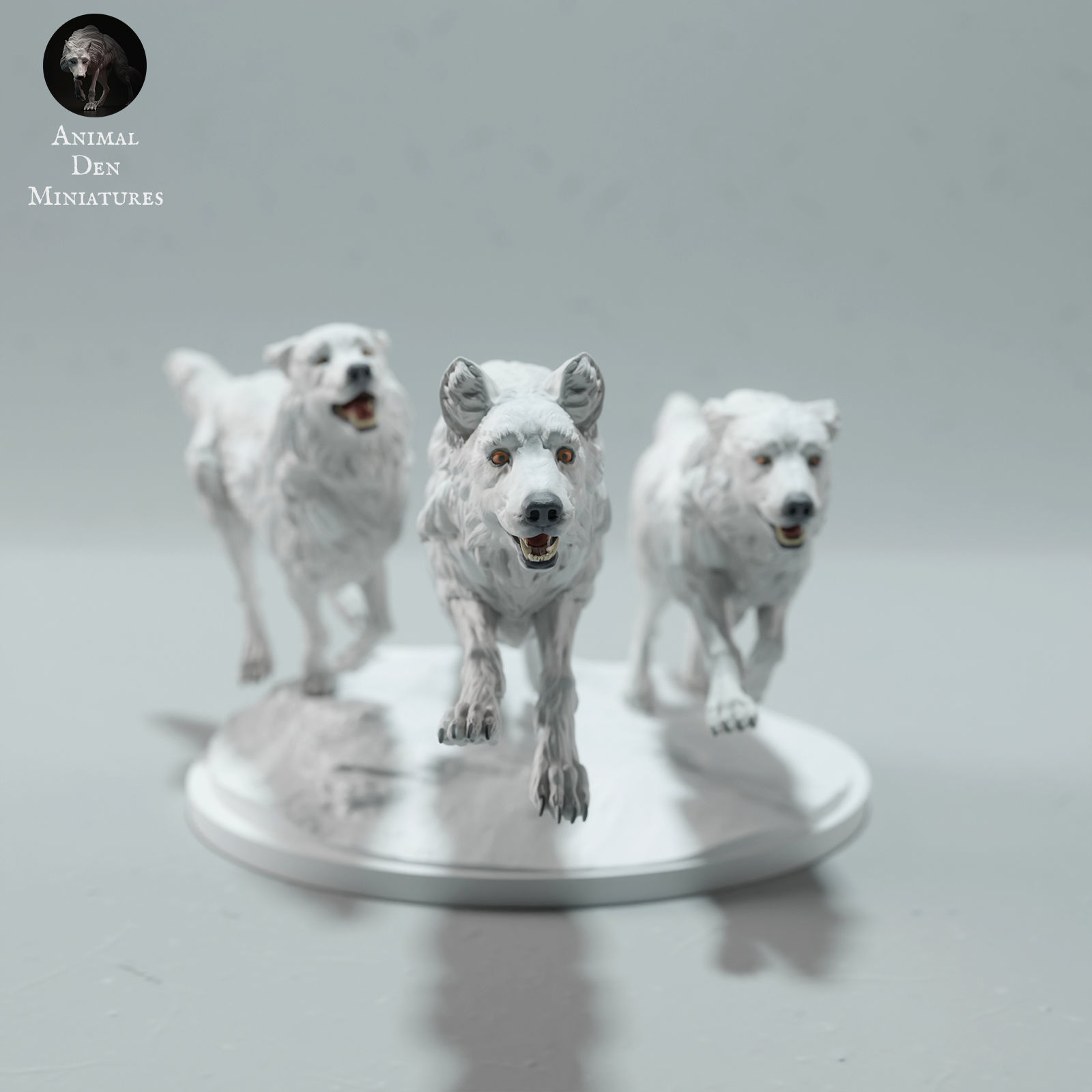 Arctic Wolves Run 3D print model_1