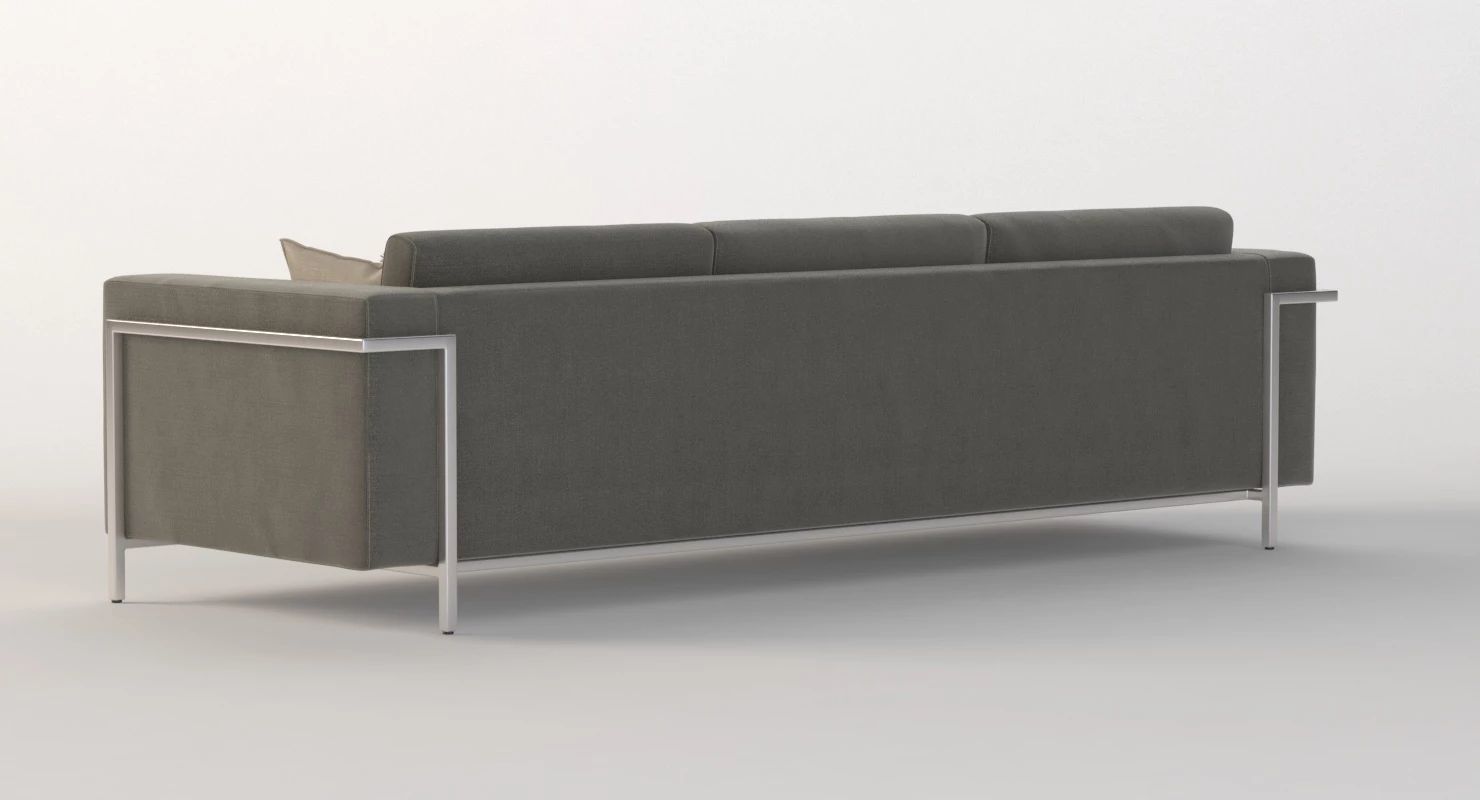 Gus Modern Davenport Three Seater Sectional Sofa 3D model_5