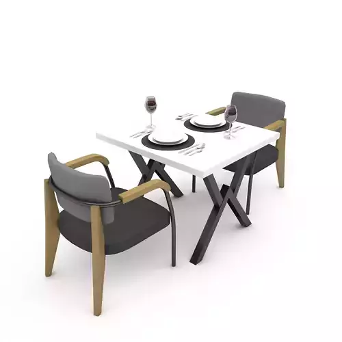 3D dining table 011
