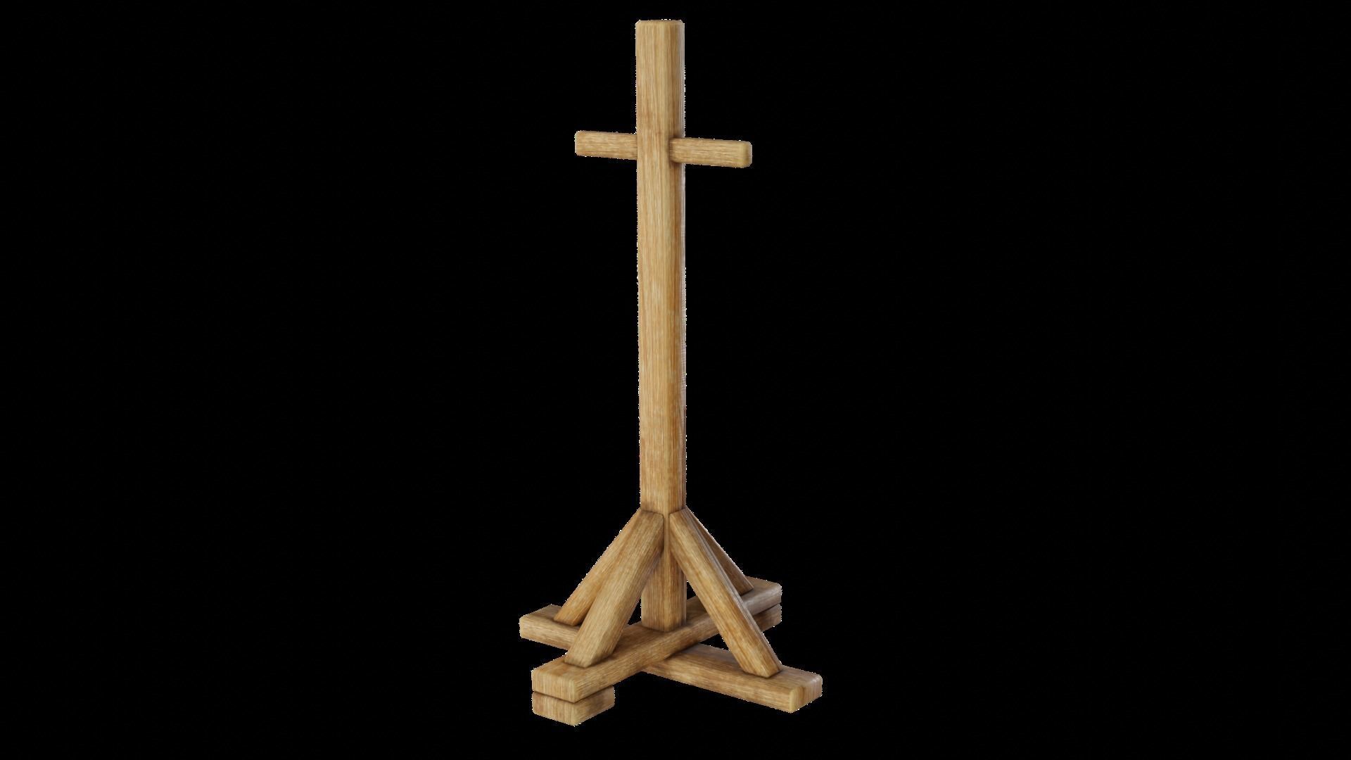 Renaissance Armoury - Armor Helmet Sword Stand Low-poly 3D model_7