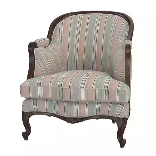 French 19th Century Walnut Bergere Chair