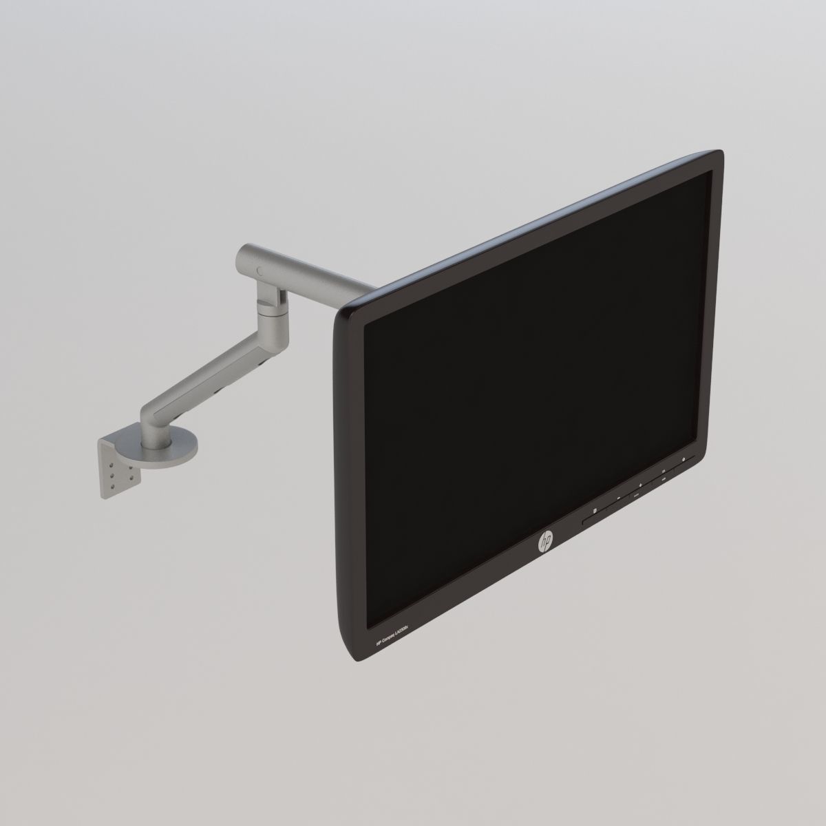 Flo Monitor Support Stand 3D model_1