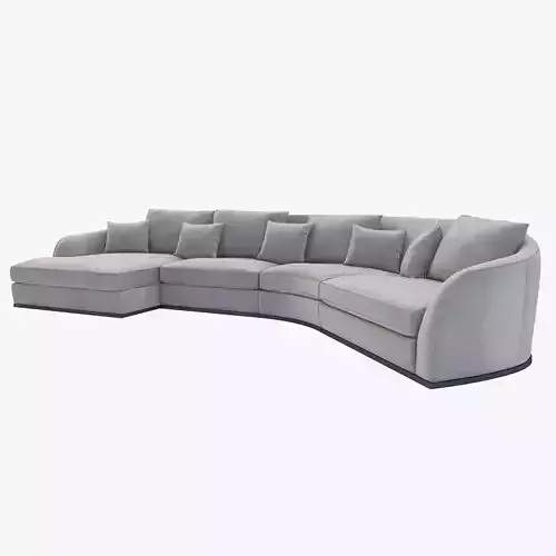 Flexform Alfred Divano Lineare Curved