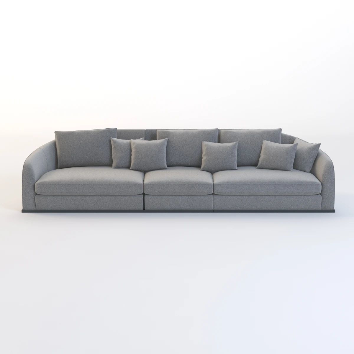 Flexform Alfred Divano Lineare 3 Seater 3D model_2