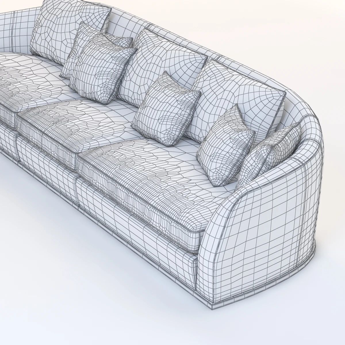 Flexform Alfred Divano Lineare 3 Seater 3D model_10
