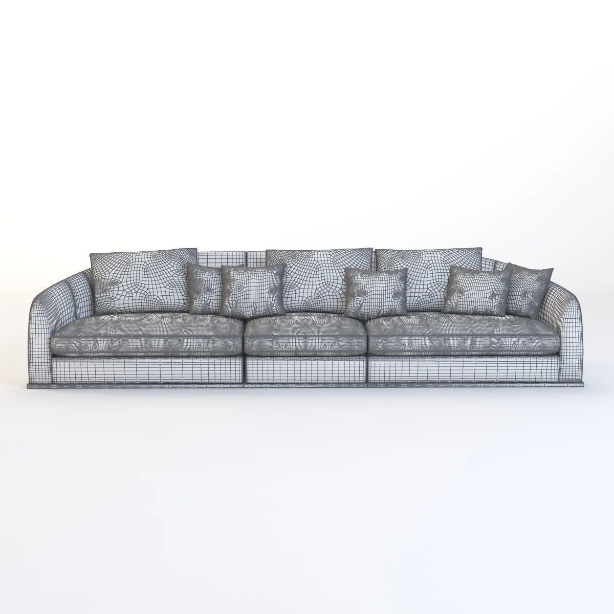 Flexform Alfred Divano Lineare 3 Seater 3D model_11