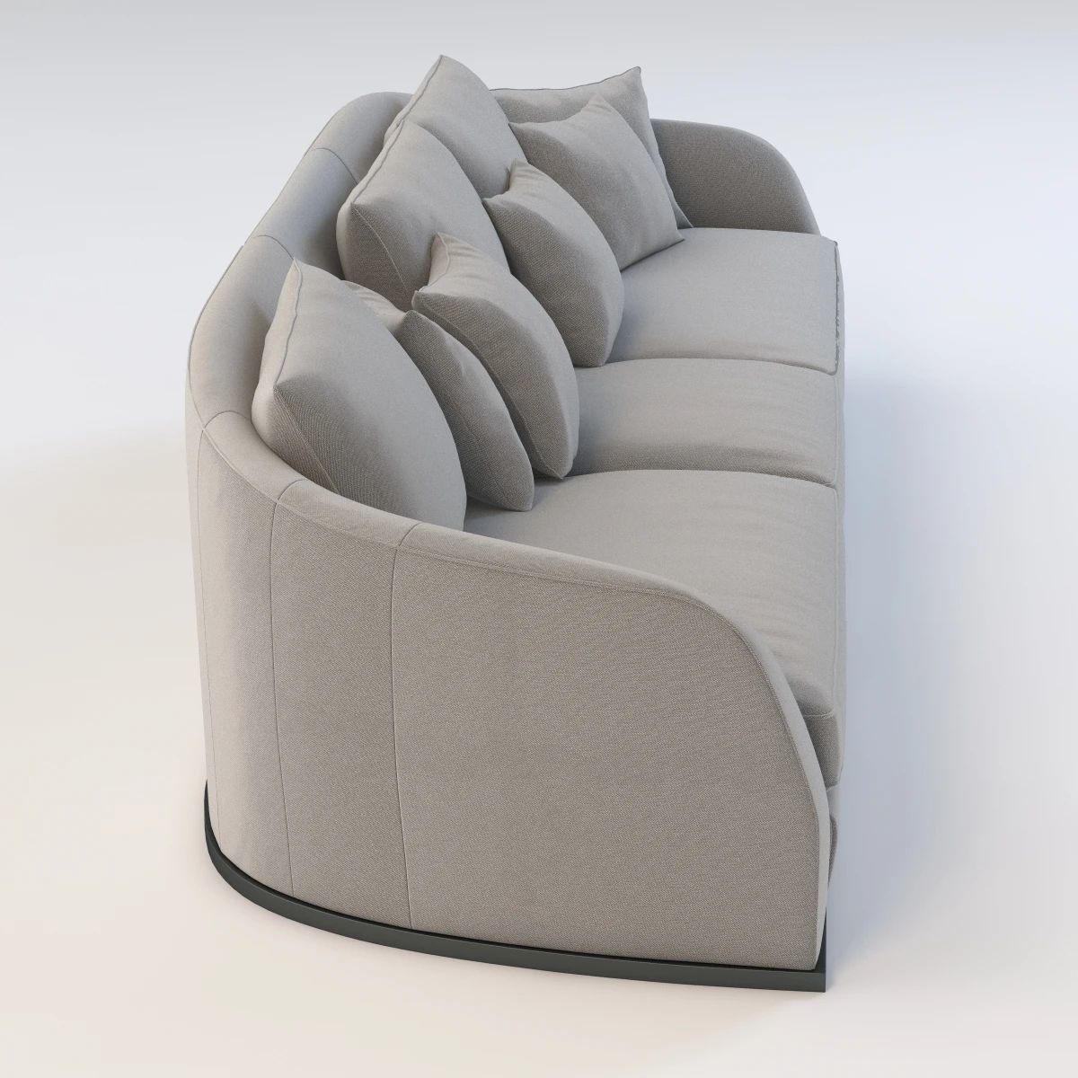 Flexform Alfred Divano Lineare 3 Seater 3D model_7