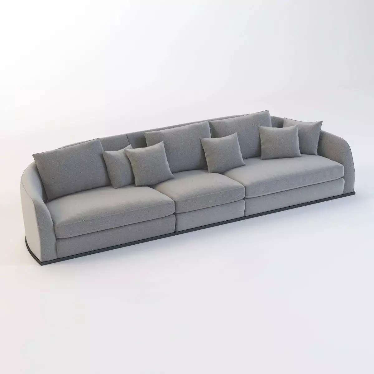 Flexform Alfred Divano Lineare 3 Seater 3D model_0