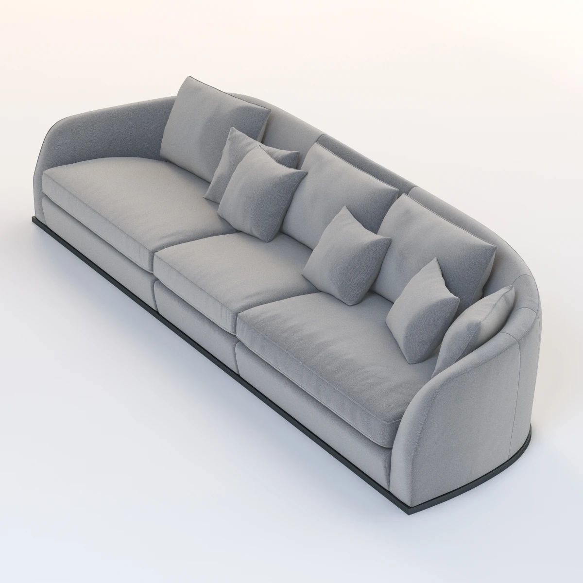Flexform Alfred Divano Lineare 3 Seater 3D model_4