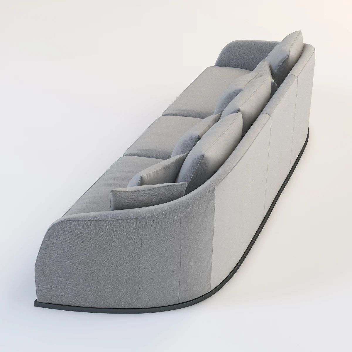 Flexform Alfred Divano Lineare 3 Seater 3D model_1