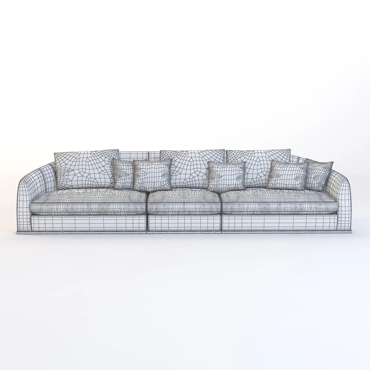 Flexform Alfred Divano Lineare 3 Seater 3D model_12