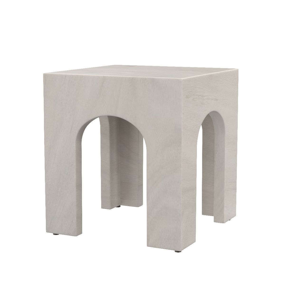 Fausto End Table Bleached Guanacaste 3D model_1