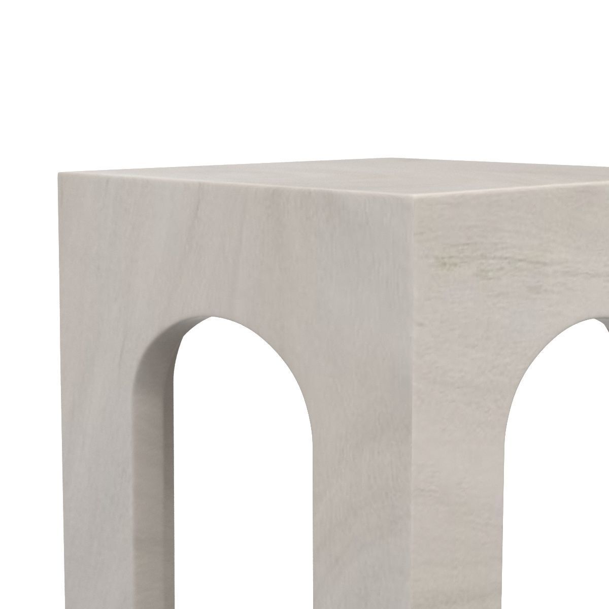 Fausto End Table Bleached Guanacaste 3D model_4