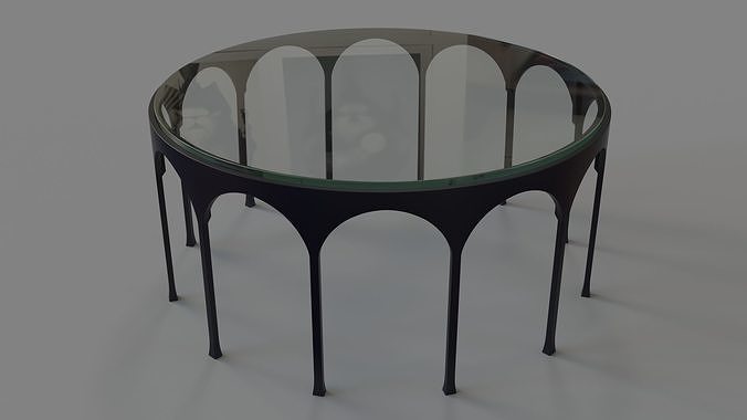 Achille Coffee Table Black 3D model