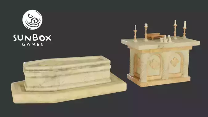 Renaissance Altar Sarcophagus Candles