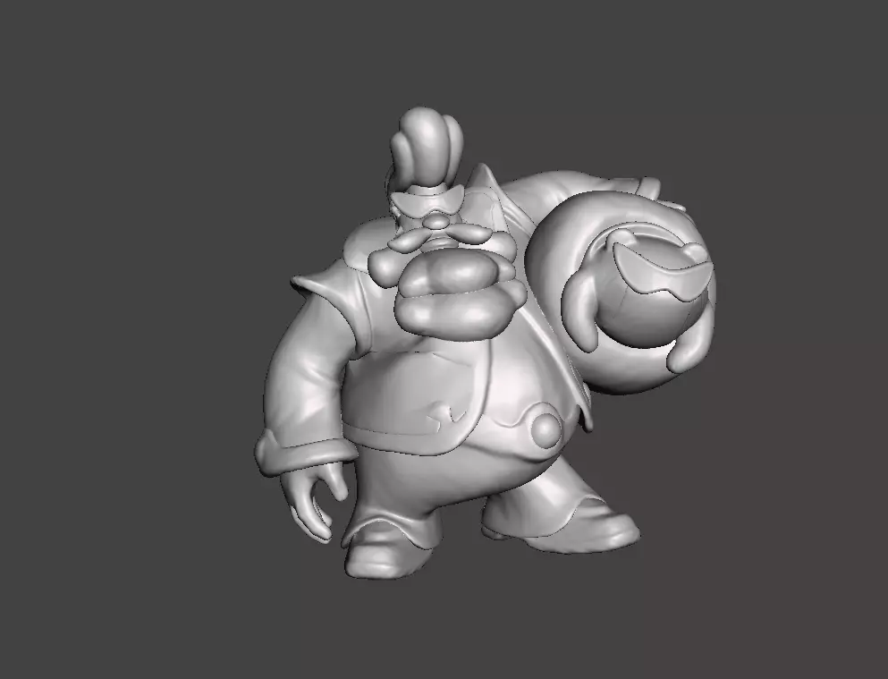 Space Groove Gragas 3D Model 3D print model_0