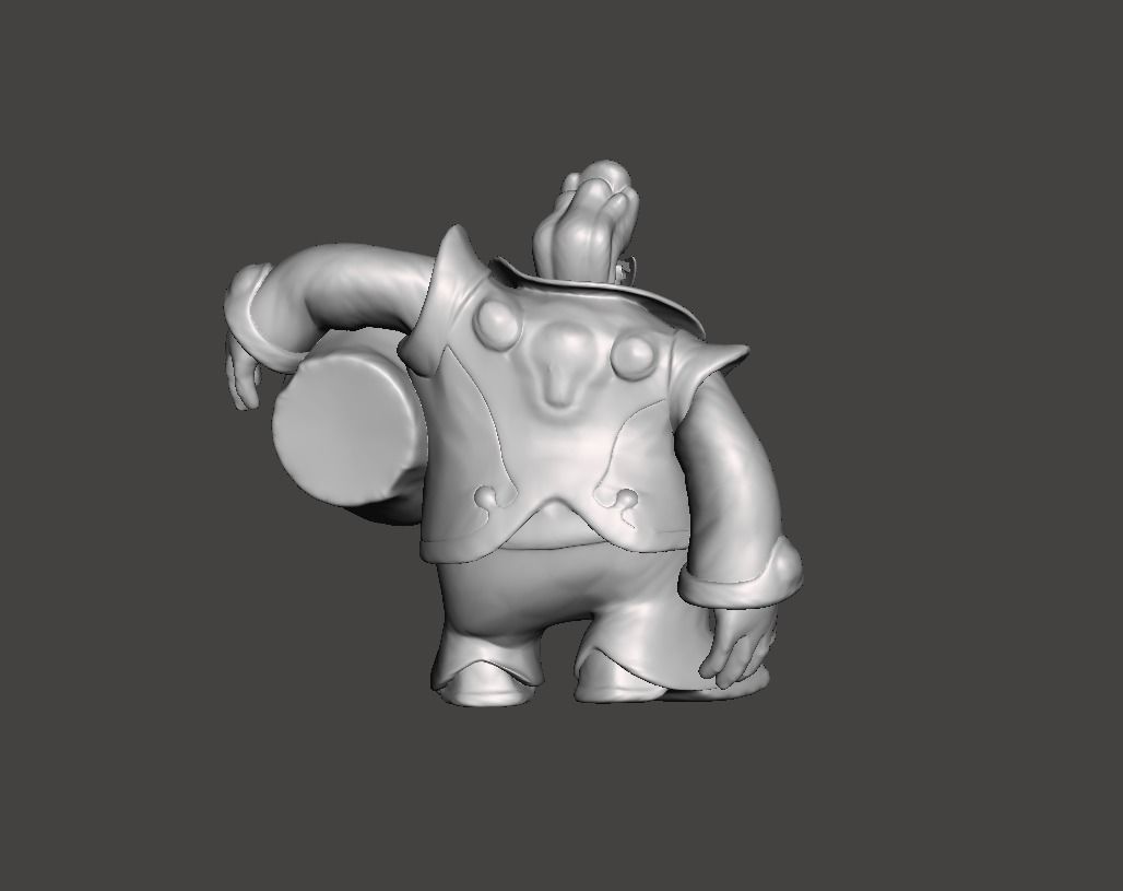 Space Groove Gragas 3D Model 3D print model_1