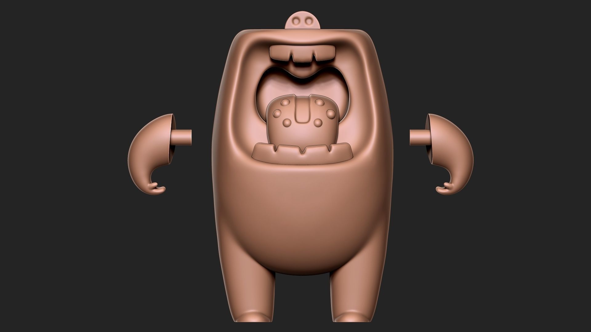 Mallow bear 3D print model_5