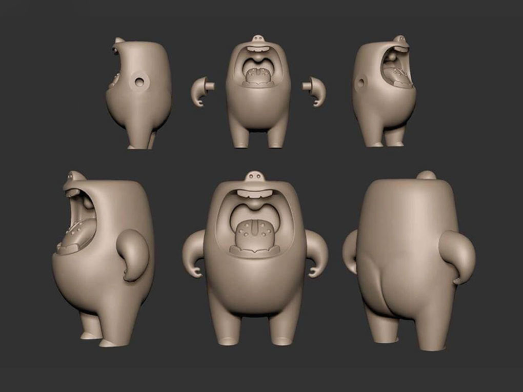 Mallow bear 3D print model_13