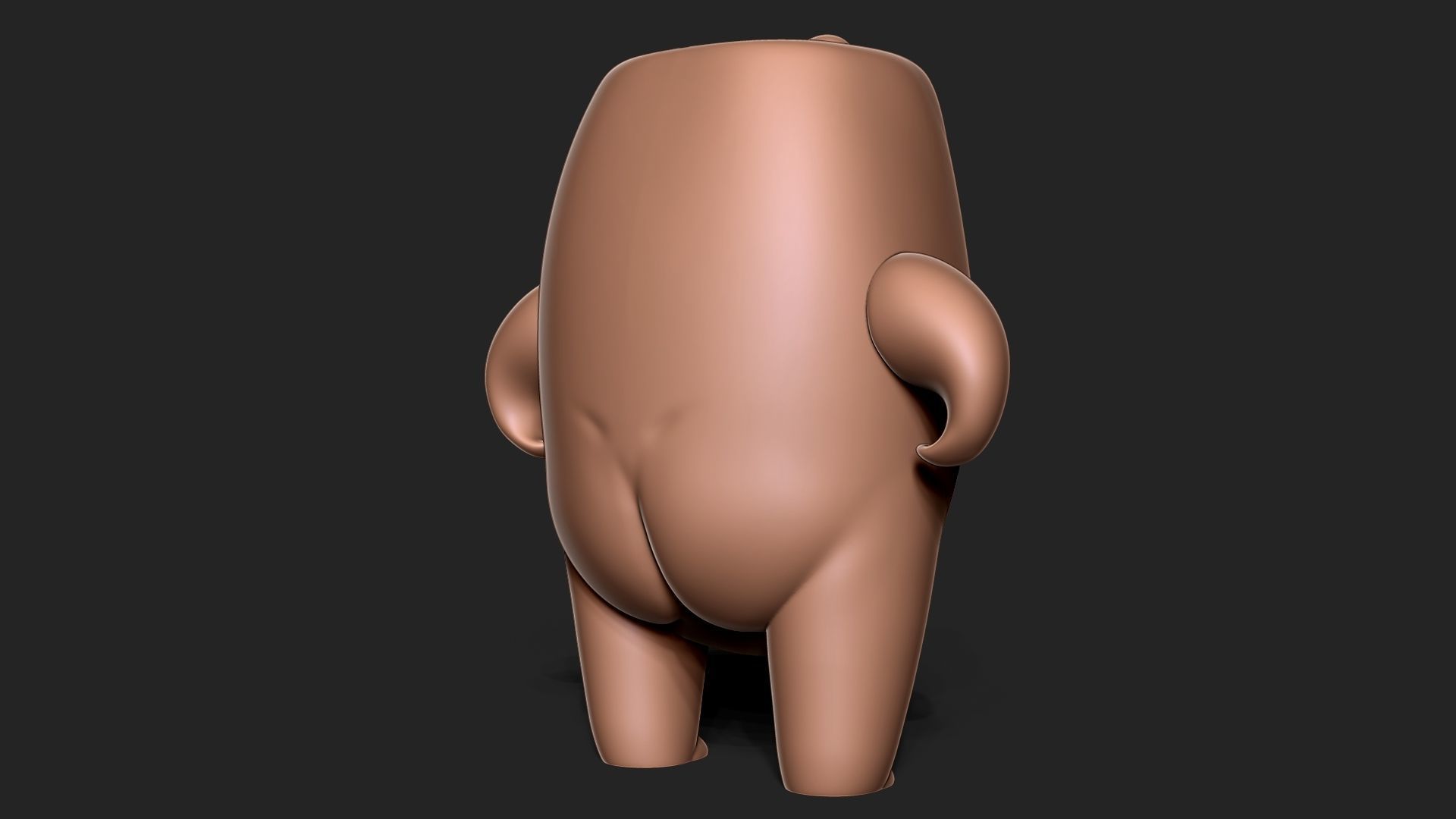Mallow bear 3D print model_12