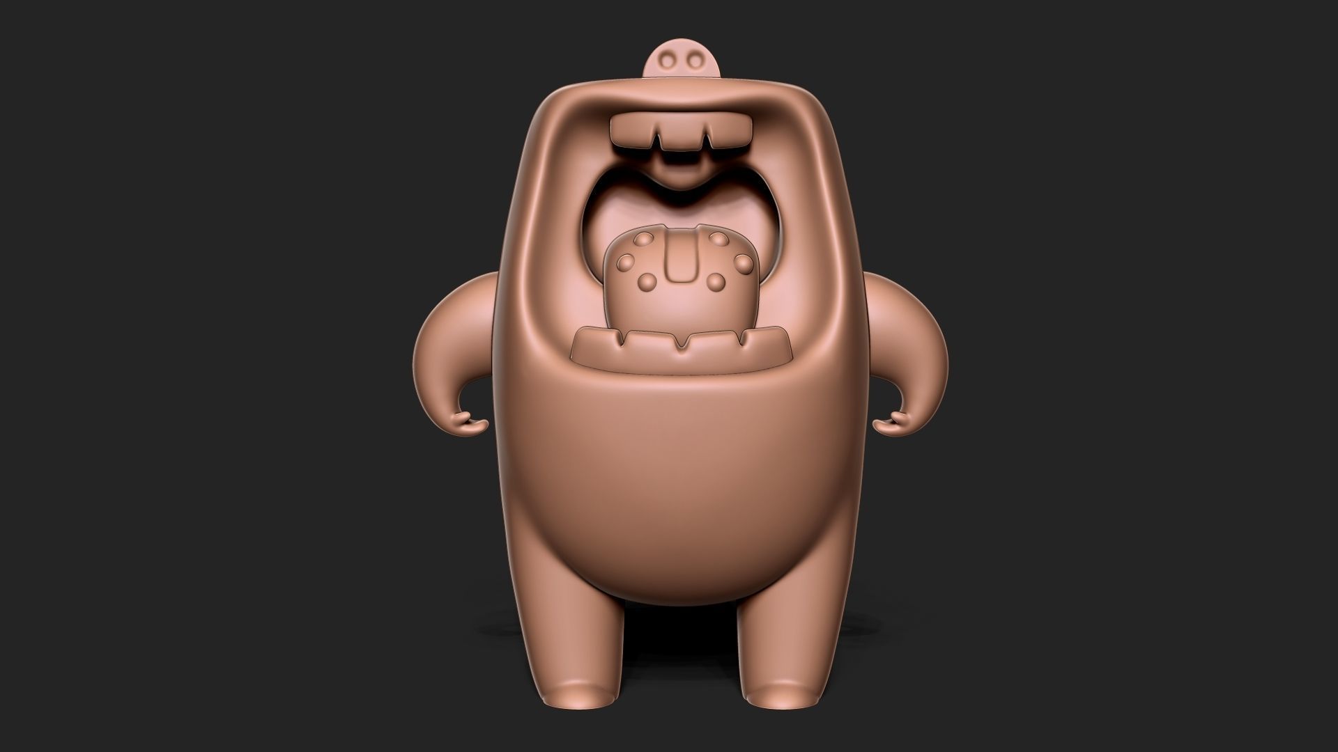 Mallow bear 3D print model_1