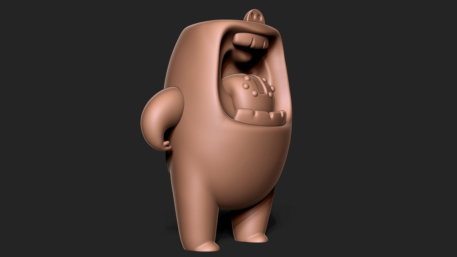 Mallow bear 3D print model_9