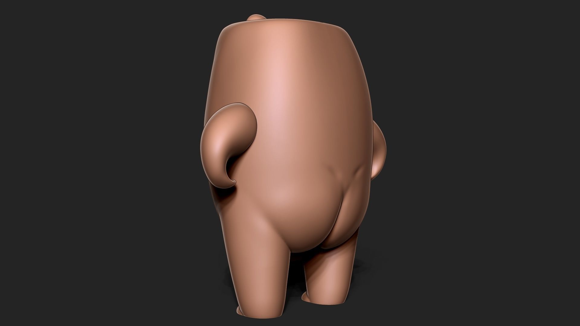 Mallow bear 3D print model_2