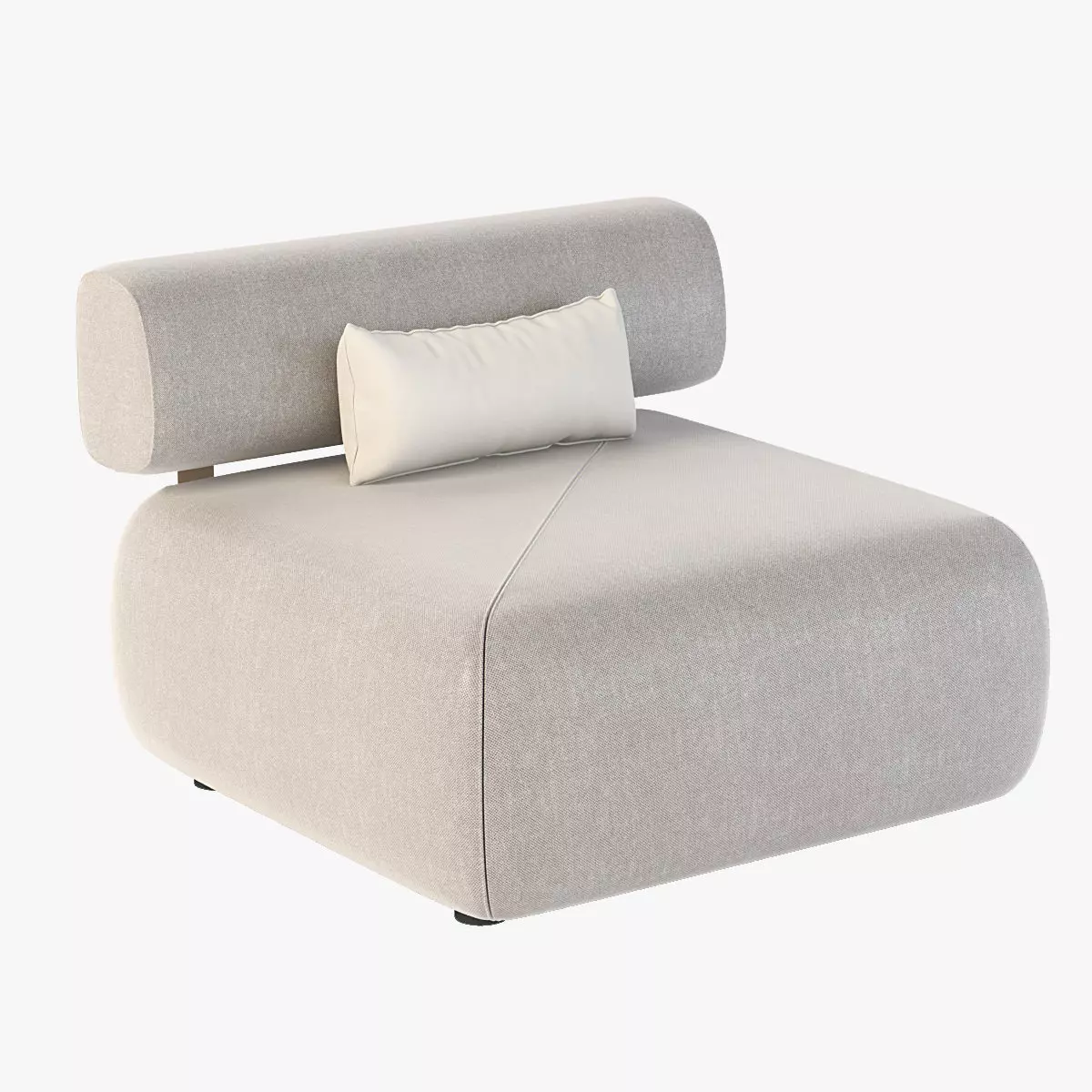 Brixx Sofa Module Single Middle 3D model_0