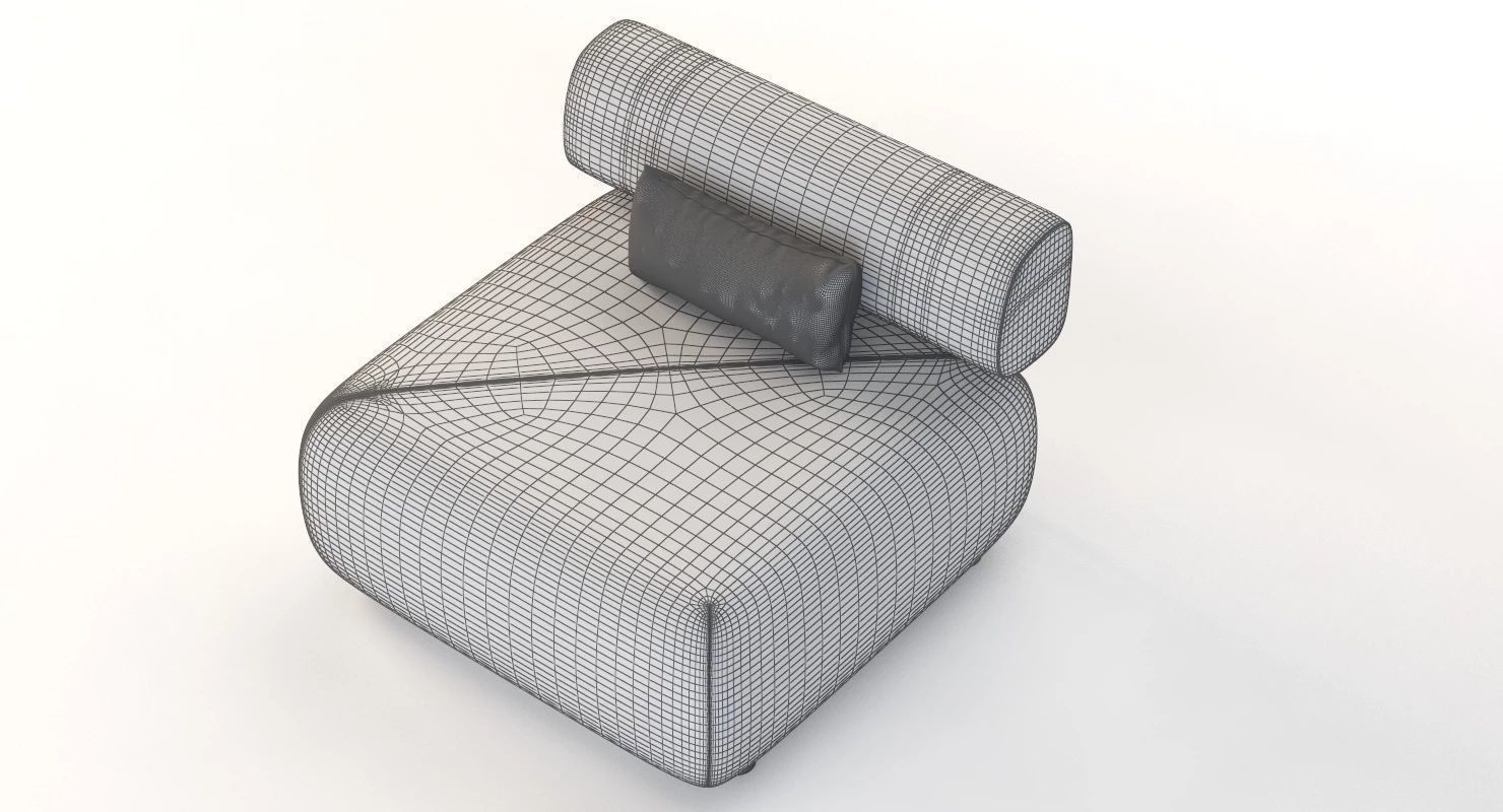 Brixx Sofa Module Single Middle 3D model_10
