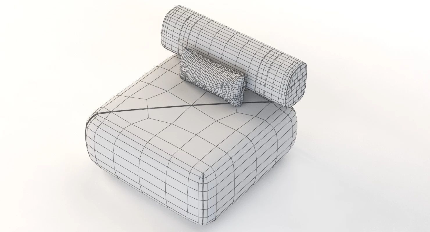 Brixx Sofa Module Single Middle 3D model_11