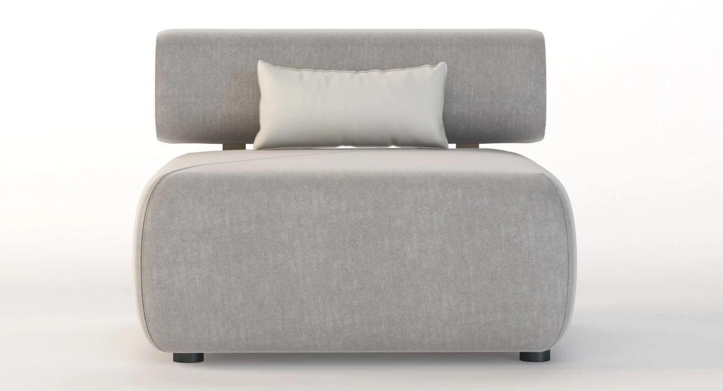 Brixx Sofa Module Single Middle 3D model_7