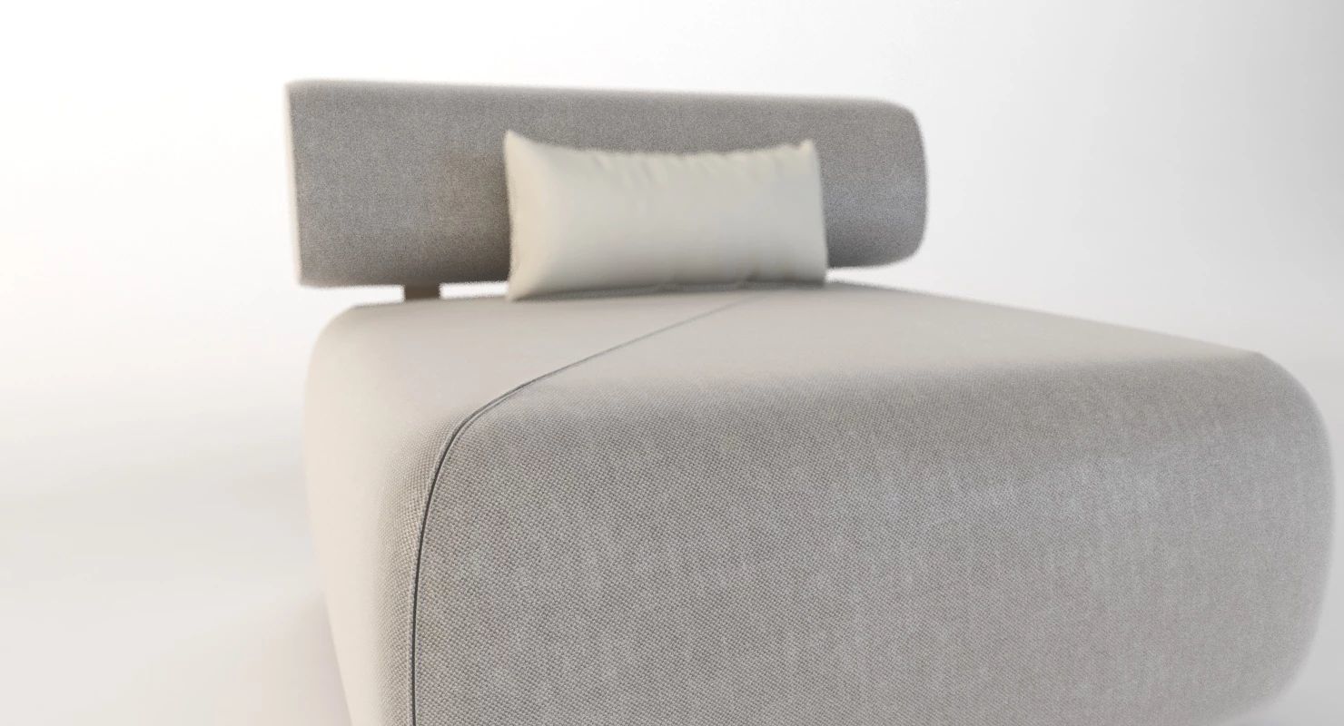 Brixx Sofa Module Single Middle 3D model_13