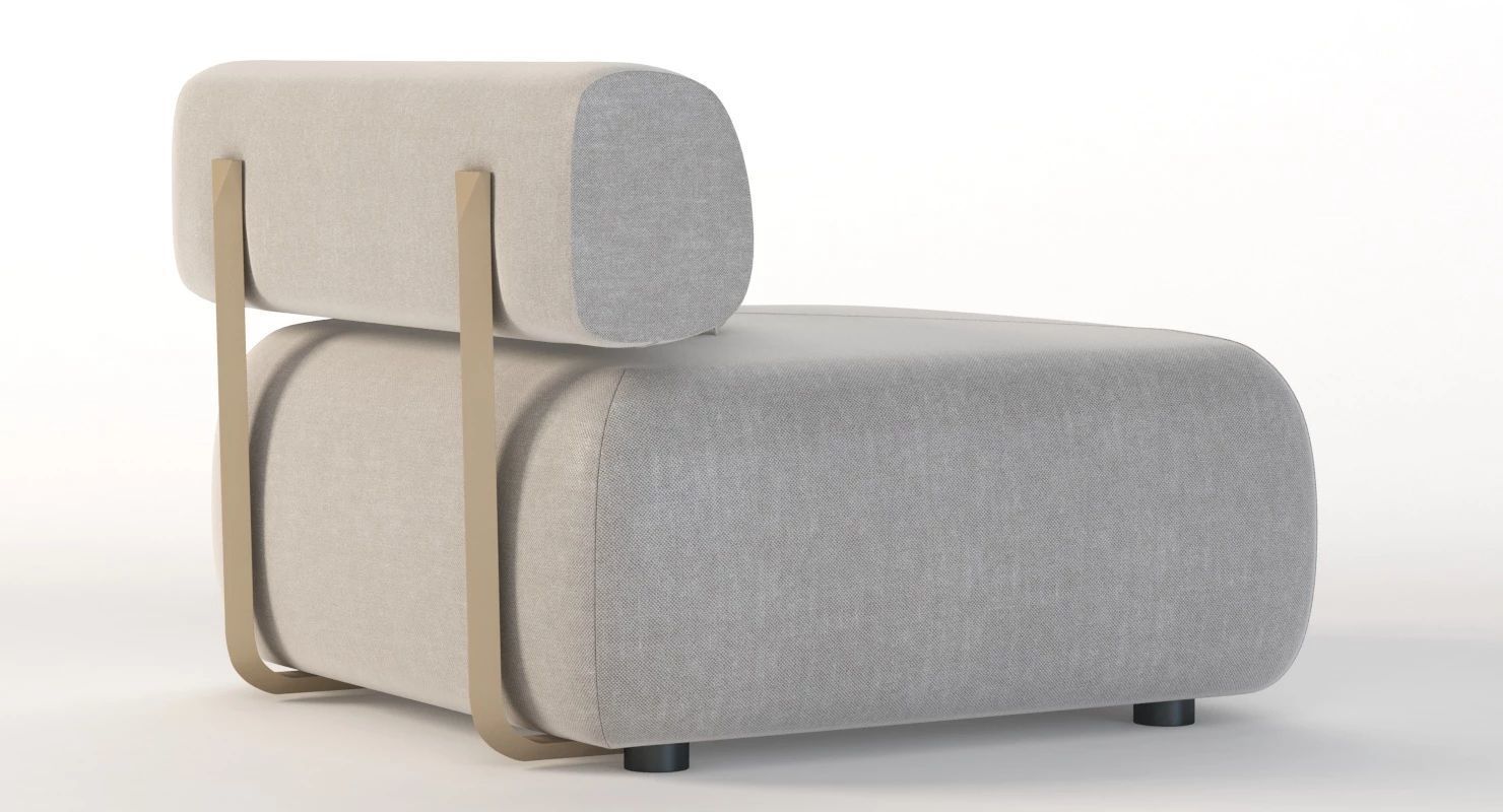 Brixx Sofa Module Single Middle 3D model_3