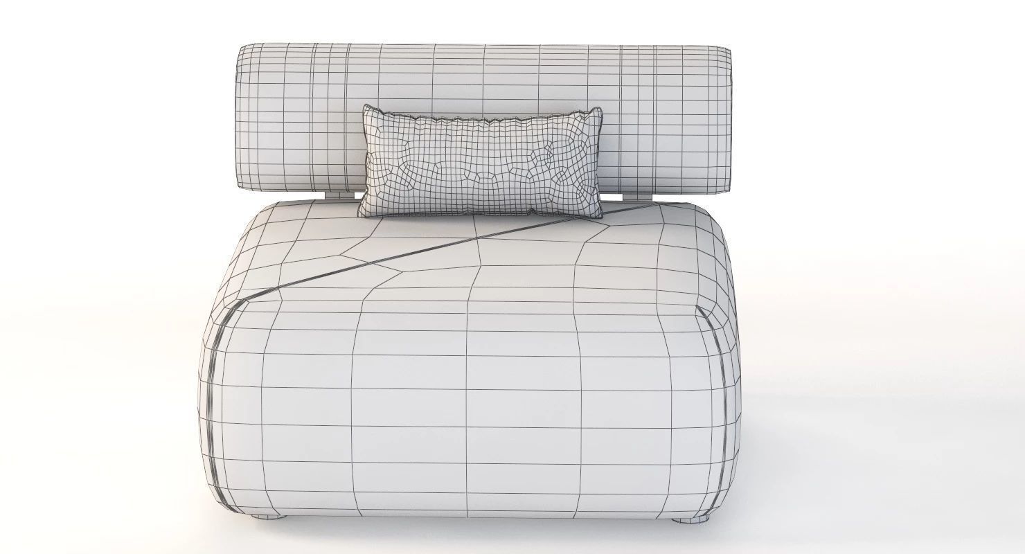 Brixx Sofa Module Single Middle 3D model_9