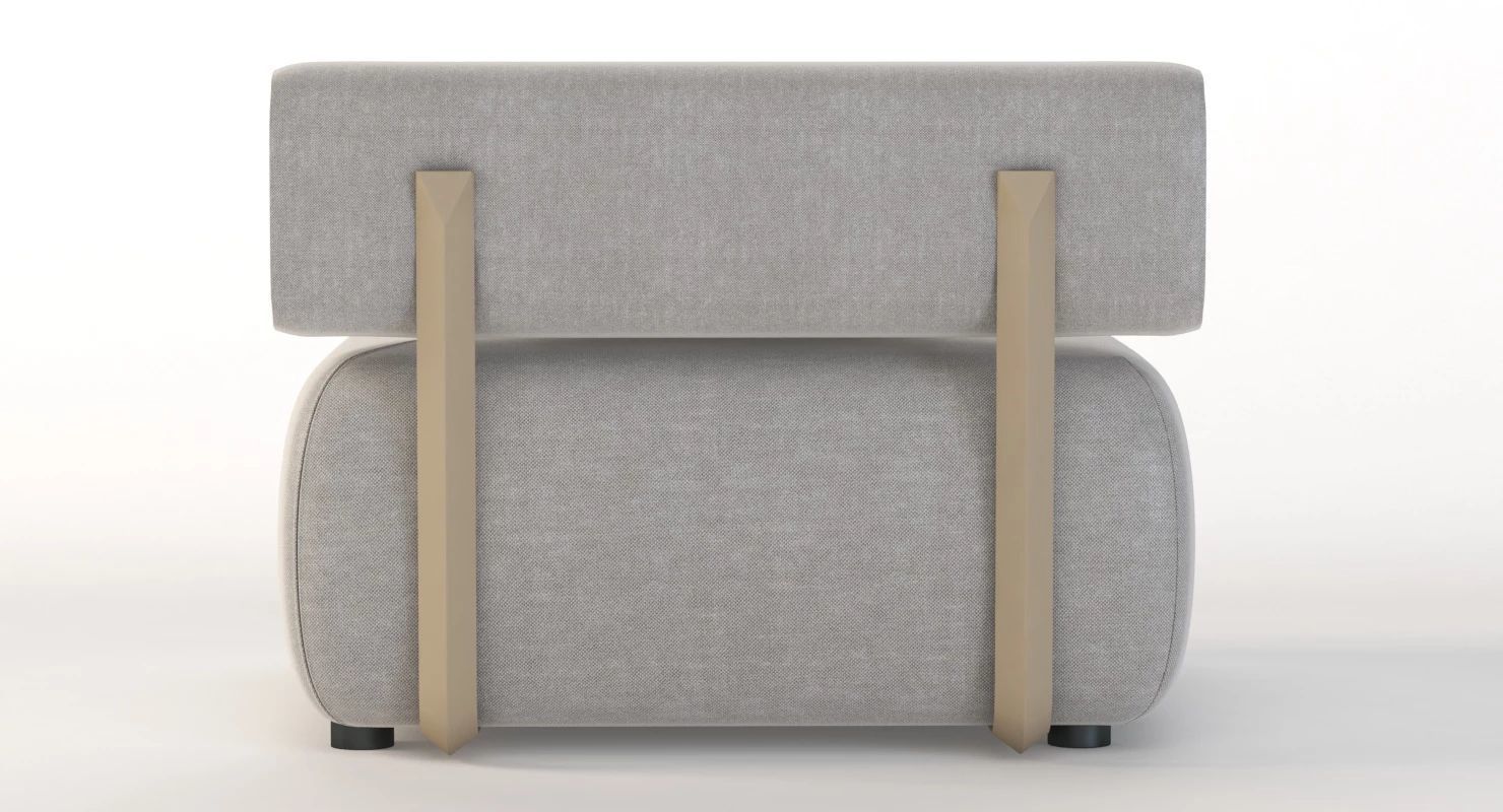 Brixx Sofa Module Single Middle 3D model_4