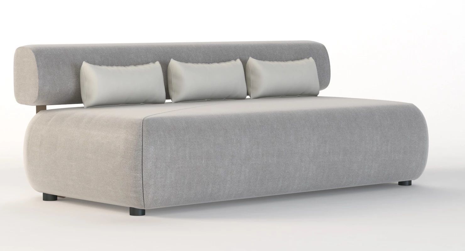 Brixx Sofa Double Middle Love Seat Module 3D model_2