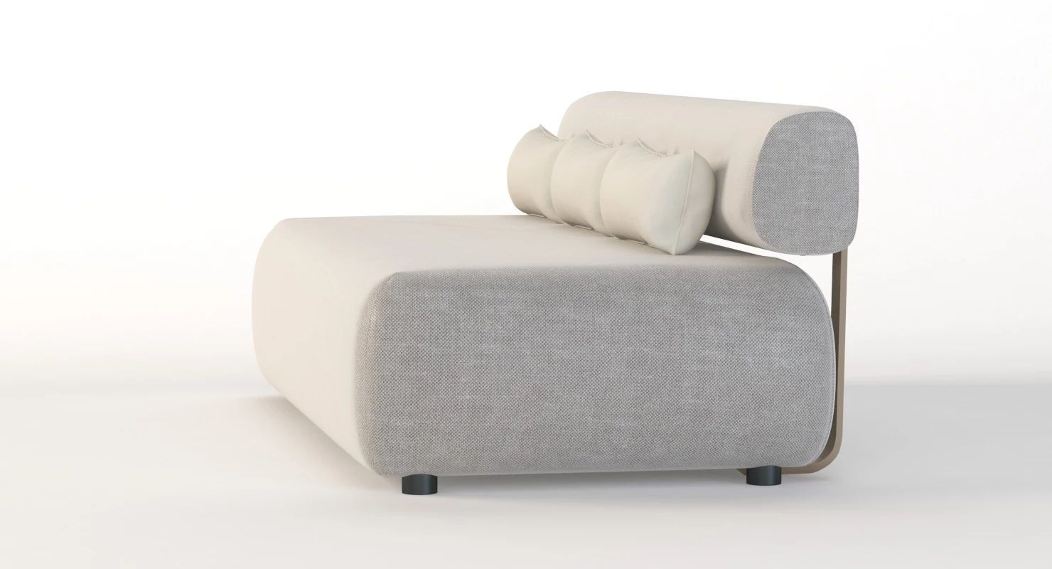 Brixx Sofa Double Middle Love Seat Module 3D model_6