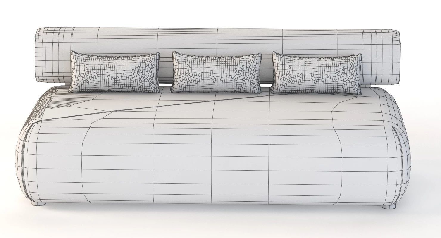 Brixx Sofa Double Middle Love Seat Module 3D model_9