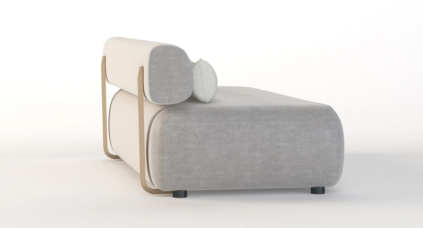 Brixx Sofa Double Middle Love Seat Module 3D model_3