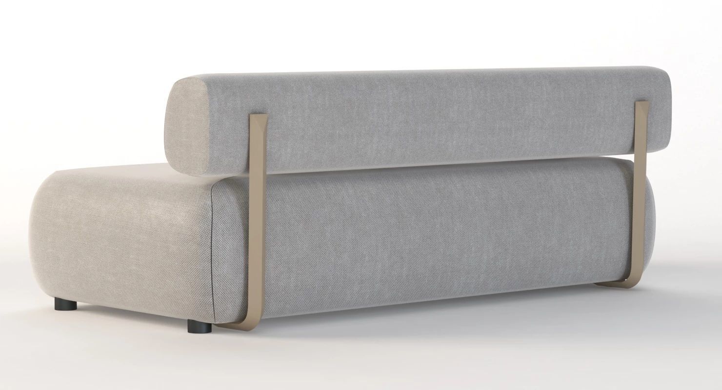 Brixx Sofa Double Middle Love Seat Module 3D model_5