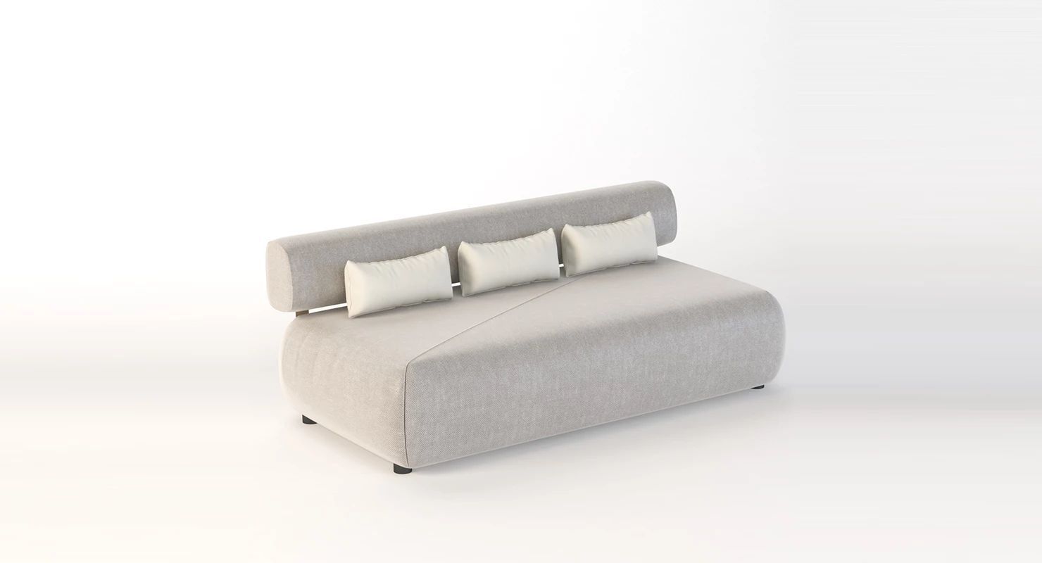 Brixx Sofa Double Middle Love Seat Module 3D model_12